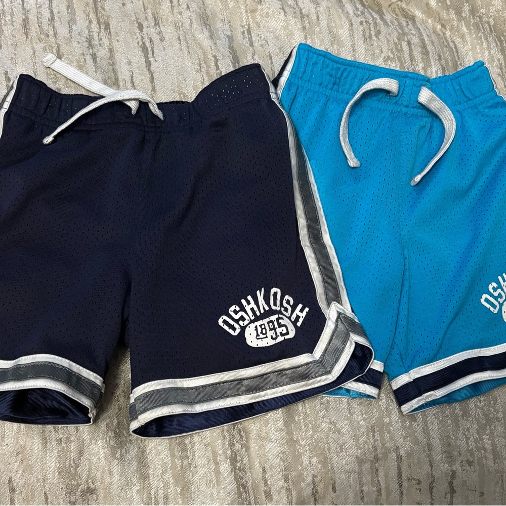 OshKosh B'gosh Kids Navy and Aqua Shorts Duo